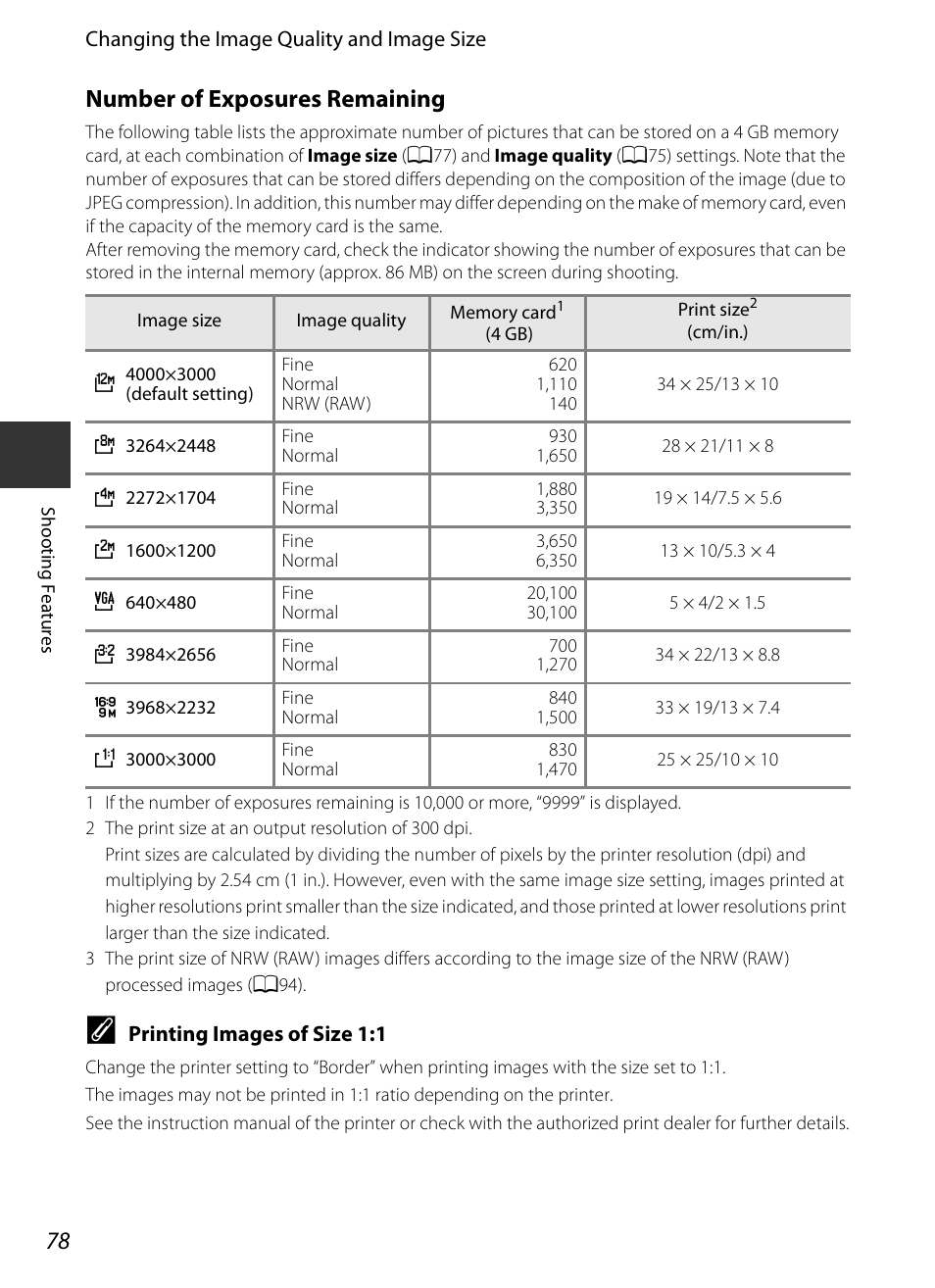 Number of exposures remaining | Nikon P7700 User Manual | Page 96 / 156