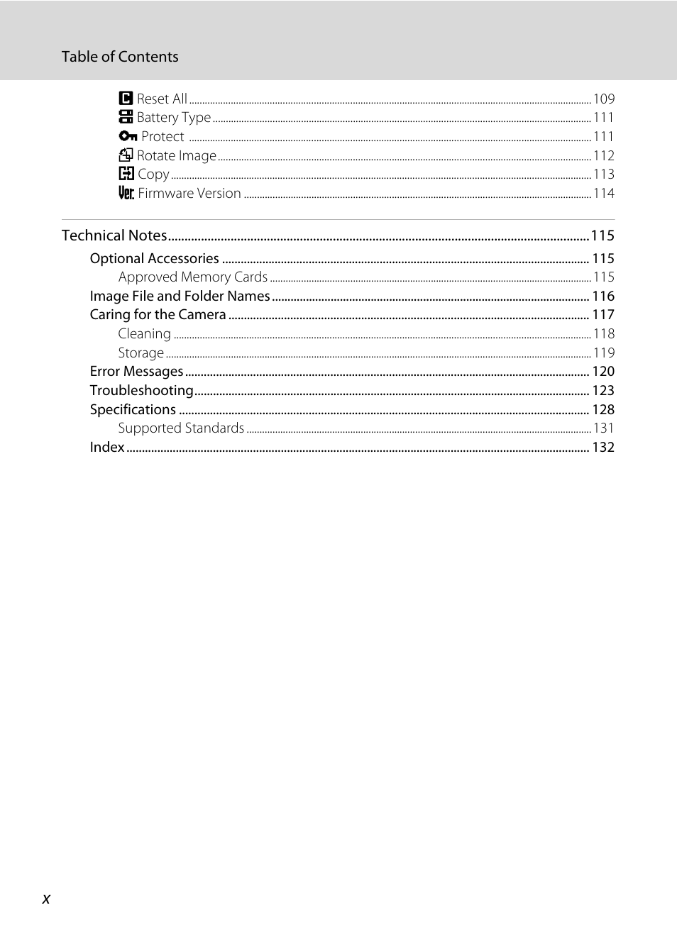 Nikon L100 User Manual | Page 12 / 148