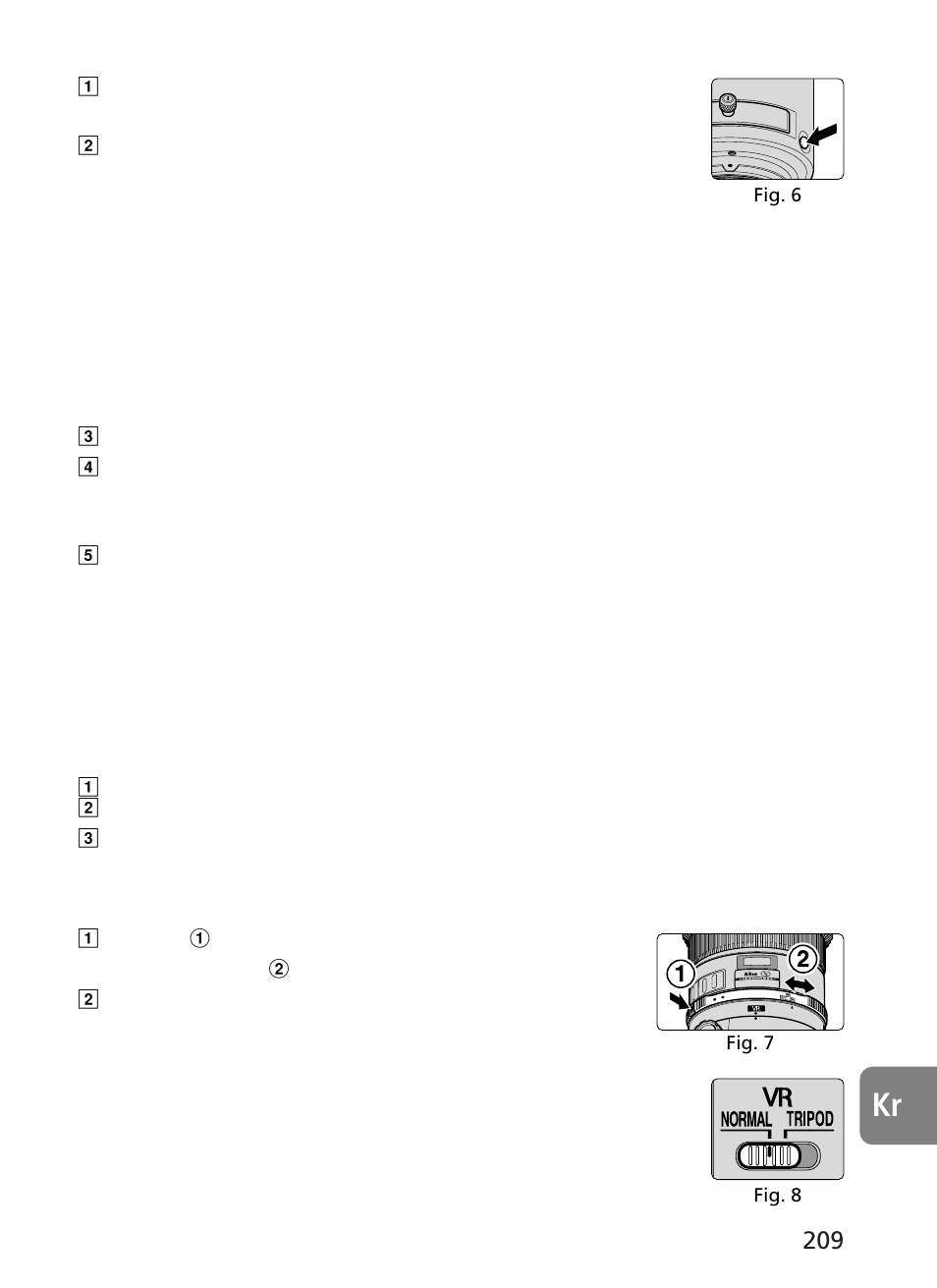 Nikon AF-S VR 500mm f-4G ED - AF-S VR 600mm f-4G ED User Manual | Page 209 / 224