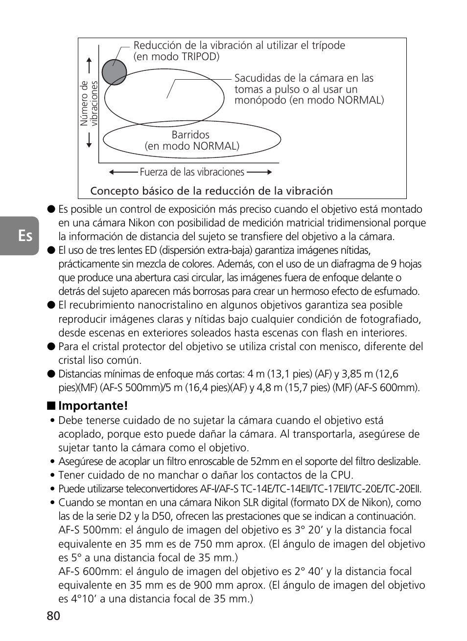 Nikon AF-S VR 500mm f-4G ED - AF-S VR 600mm f-4G ED User Manual | Page 80 / 224