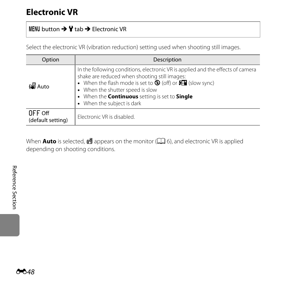 Electronic vr | Nikon L25 - L26 User Manual | Page 156 / 204