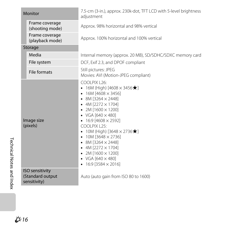 Nikon L25 - L26 User Manual | Page 192 / 204