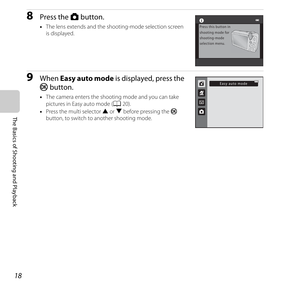 Press the a button | Nikon L25 - L26 User Manual | Page 38 / 204