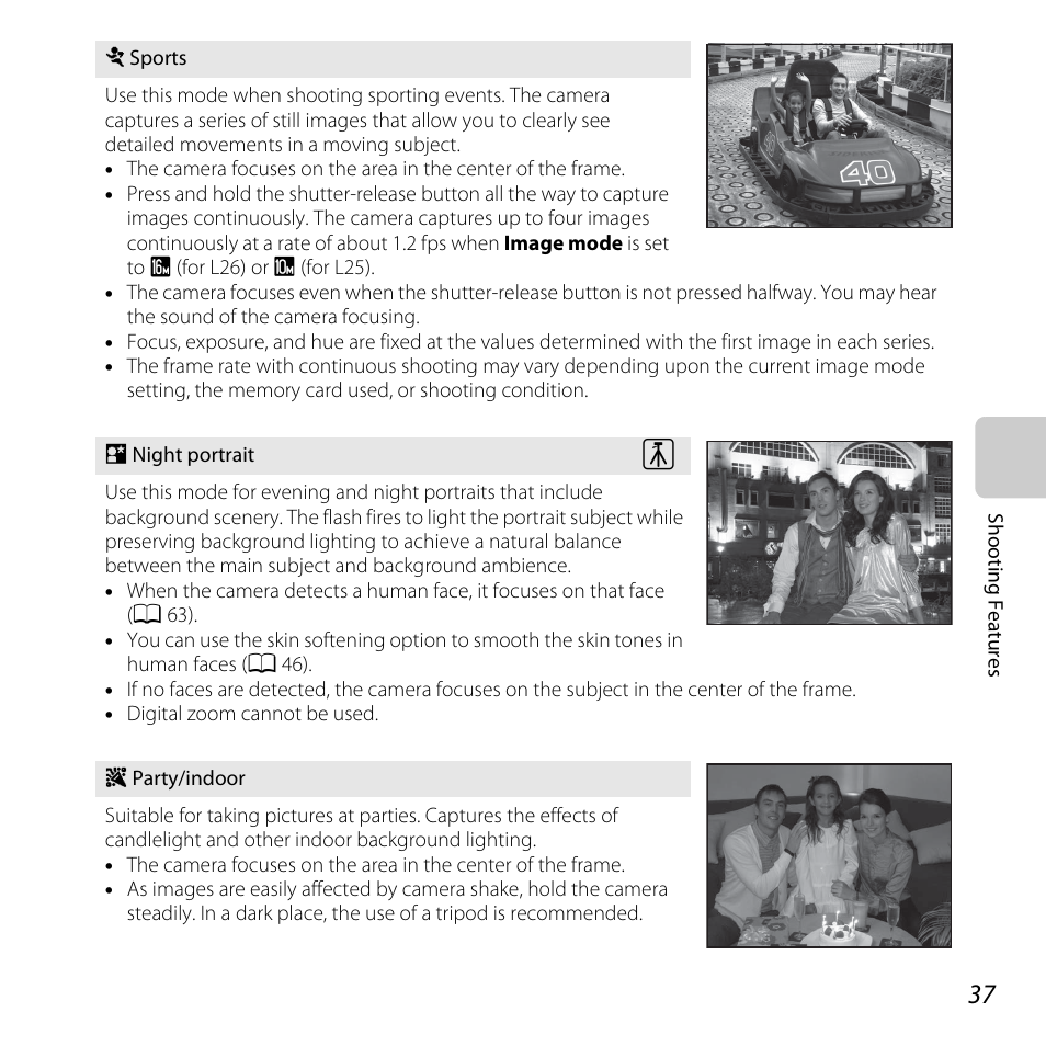 Rait, A 37, A 37) | Nikon L25 - L26 User Manual | Page 57 / 204