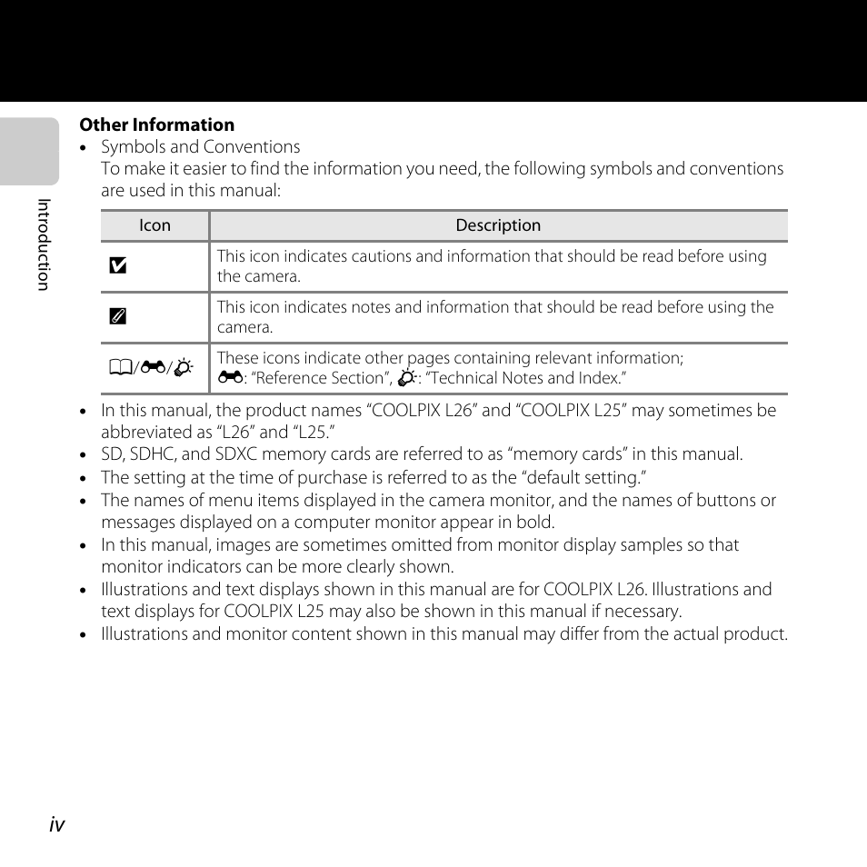 Nikon L25 - L26 User Manual | Page 6 / 204