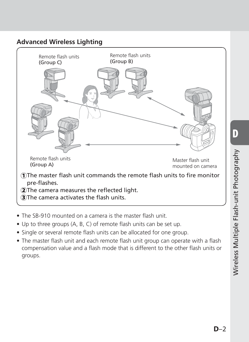 D –2 | Nikon SB-910 User Manual | Page 63 / 136