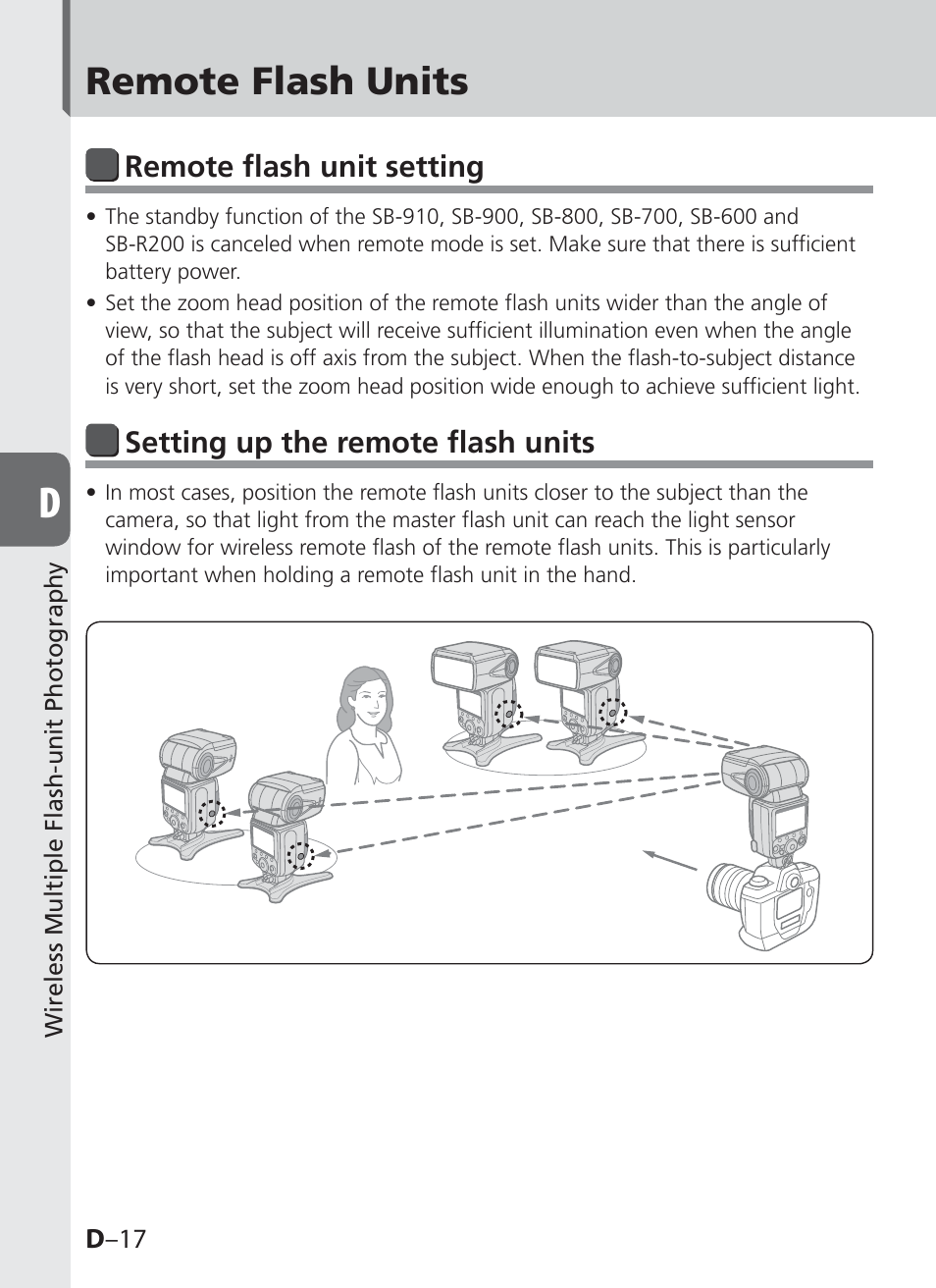 Remote flash units | Nikon SB-910 User Manual | Page 78 / 136