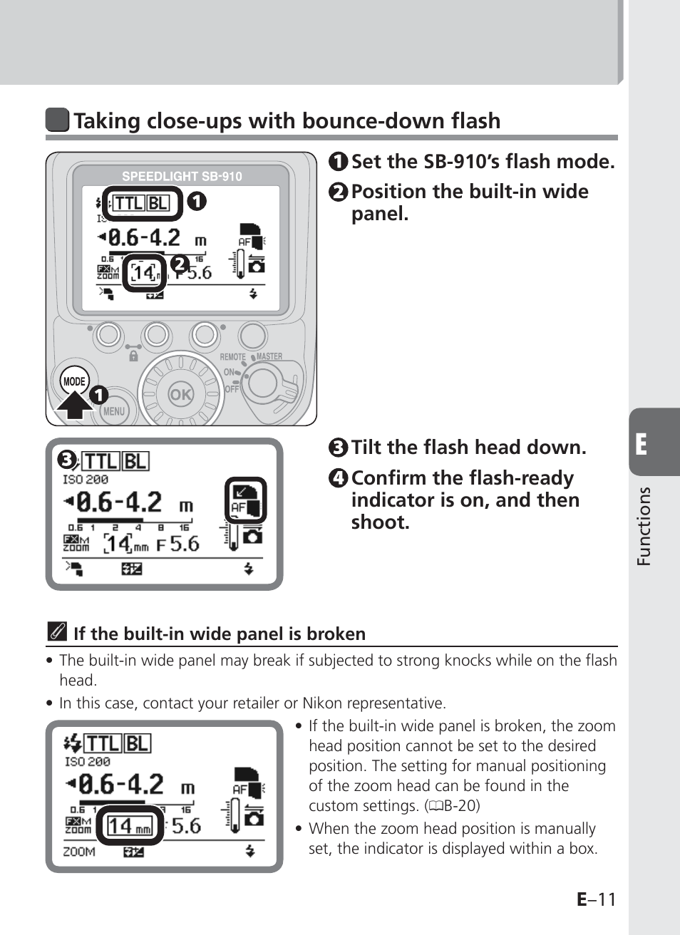 Taking close-ups with bounce-down flash | Nikon SB-910 User Manual | Page 93 / 136