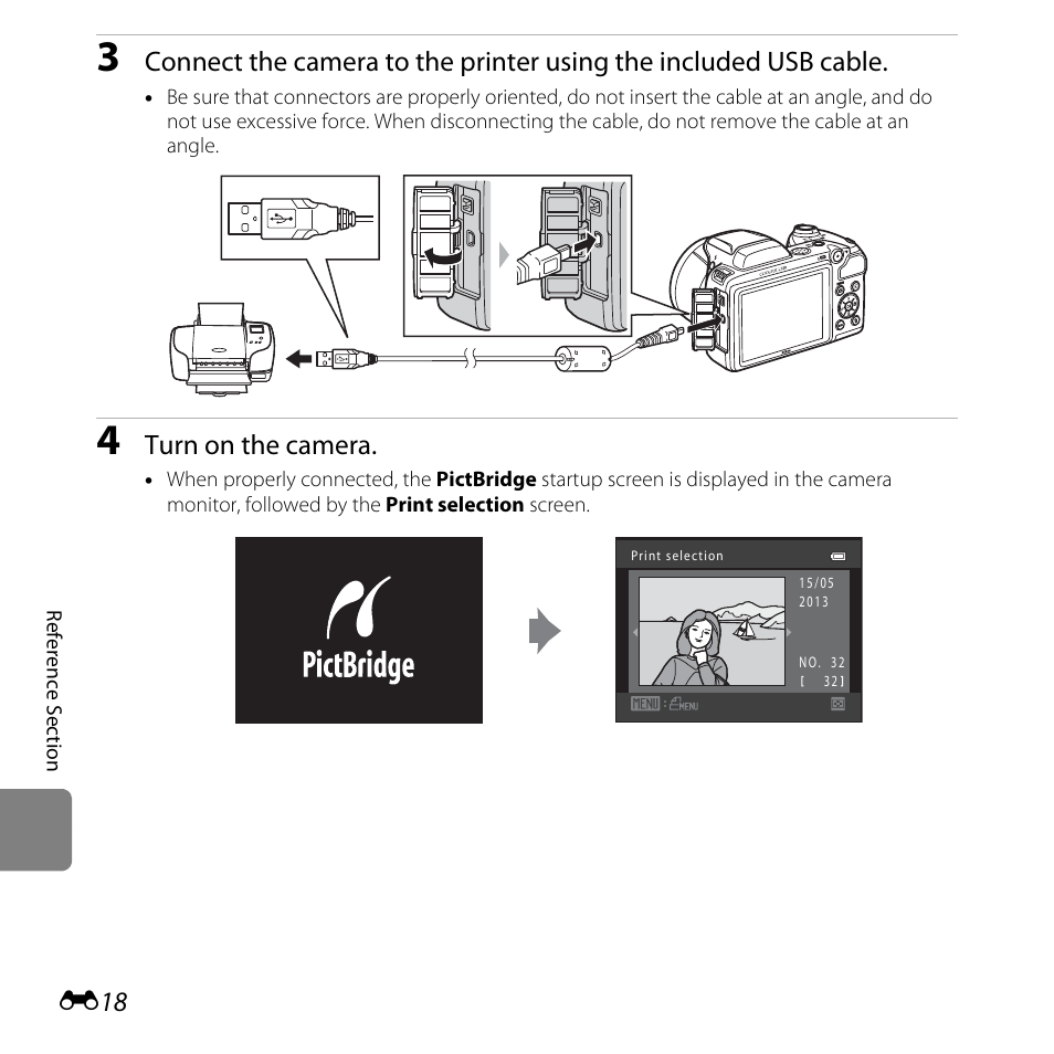 Turn on the camera | Nikon L320 User Manual | Page 124 / 204