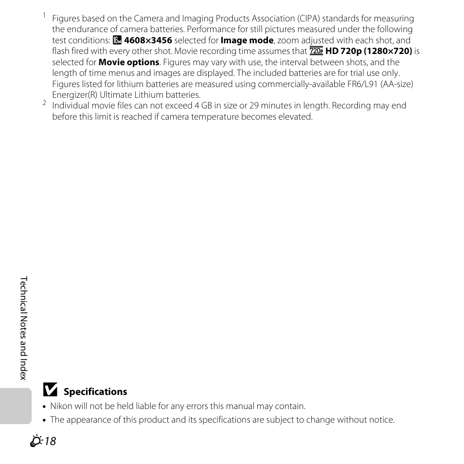 Nikon L320 User Manual | Page 196 / 204