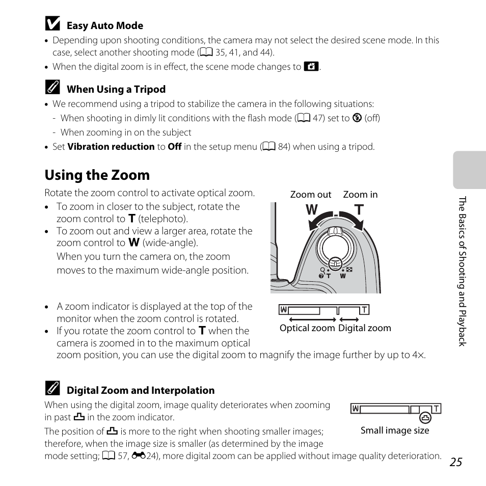 Using the zoom | Nikon L320 User Manual | Page 45 / 204