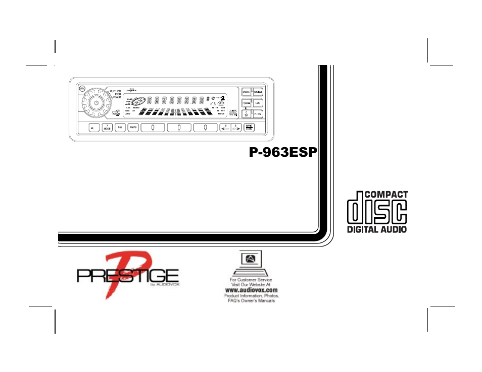 Audiovox Prestige P963ESP User Manual | 20 pages