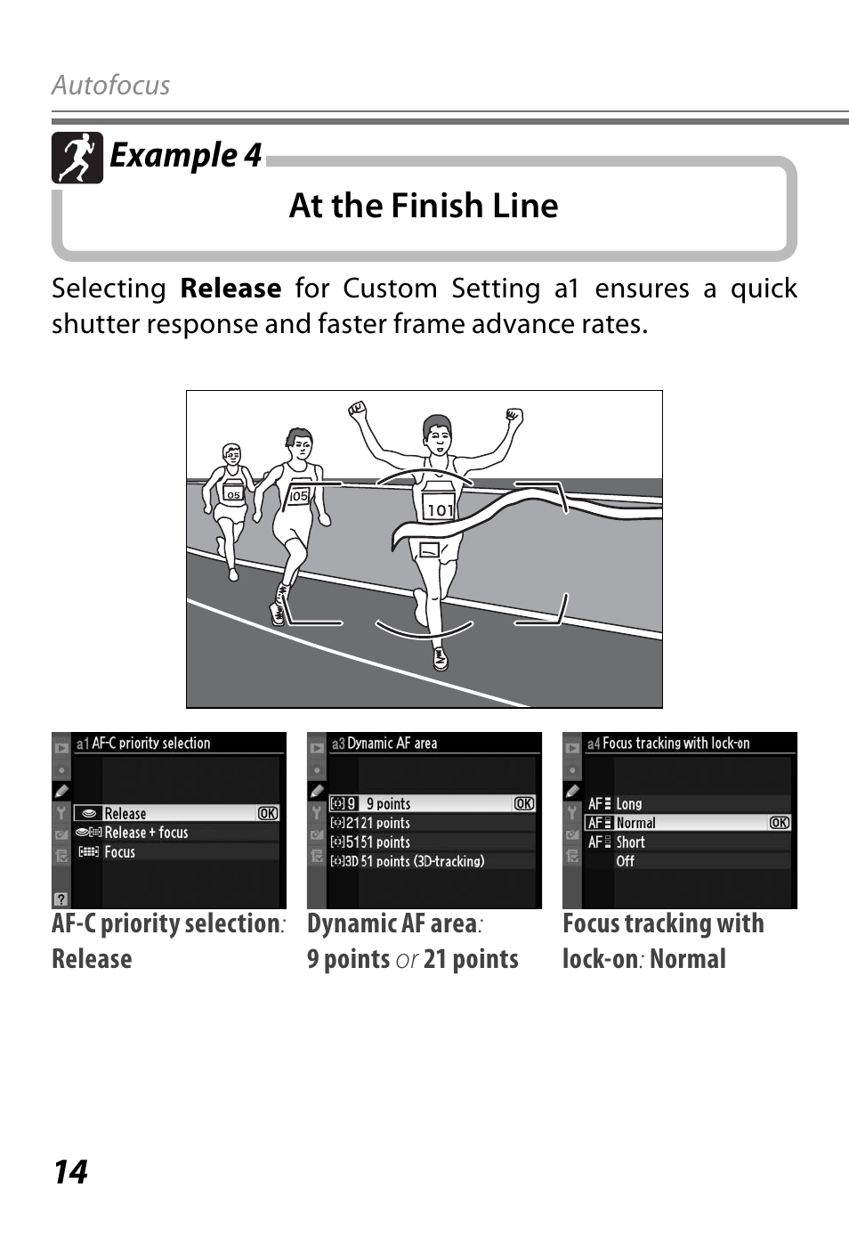 14 at the finish line example 4 | Nikon D3 User Manual | Page 14 / 32