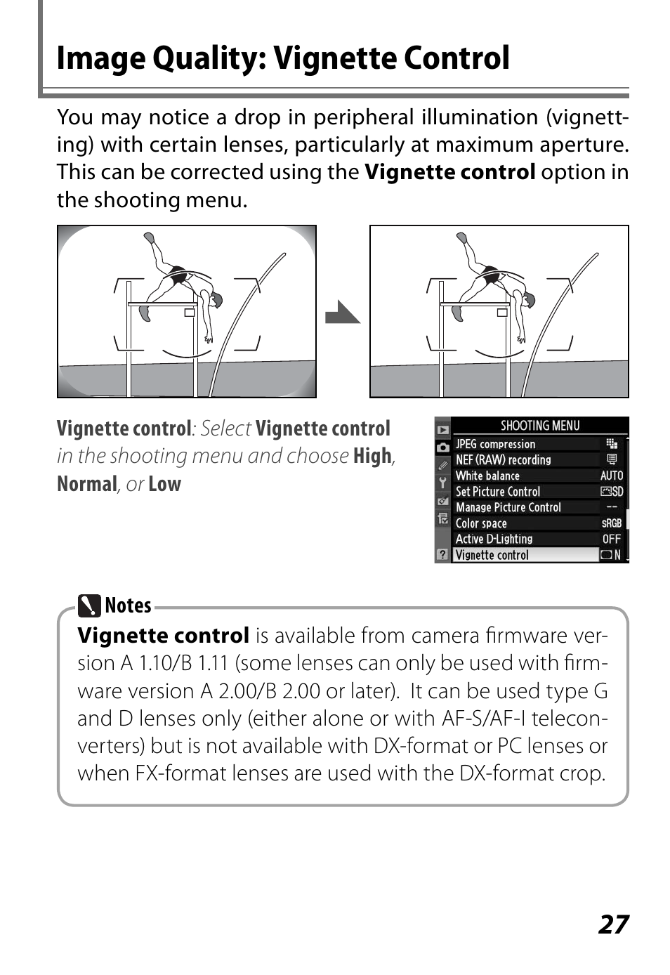 Image quality: vignette control | Nikon D3 User Manual | Page 27 / 32