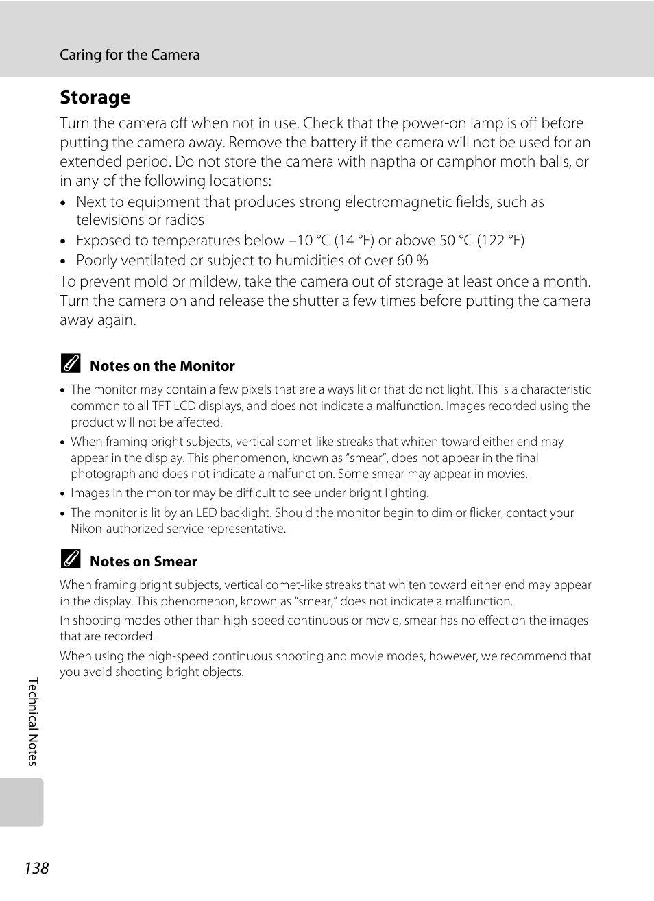 Storage | Nikon S710 User Manual | Page 150 / 172