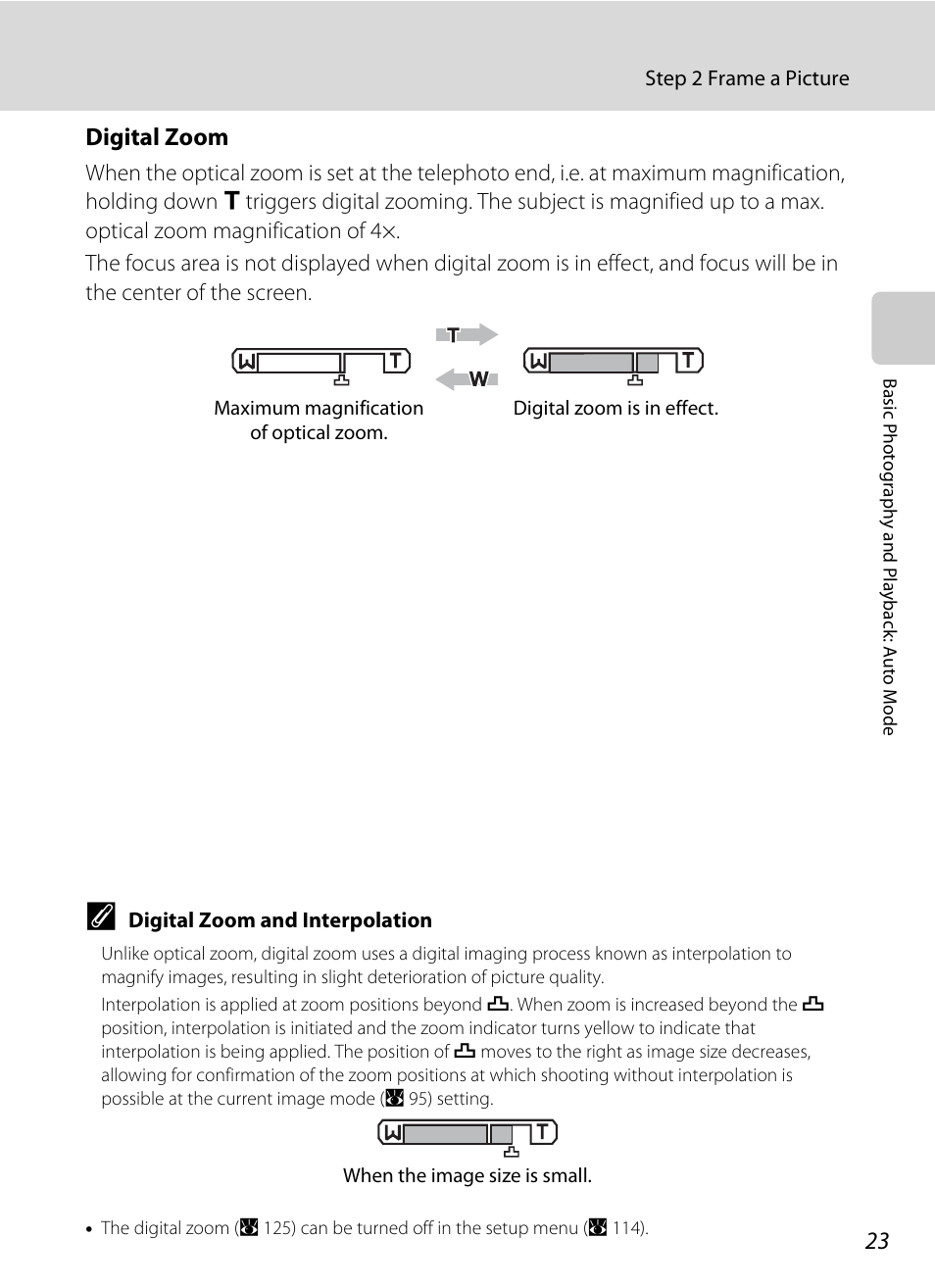 Digital zoom | Nikon S710 User Manual | Page 35 / 172