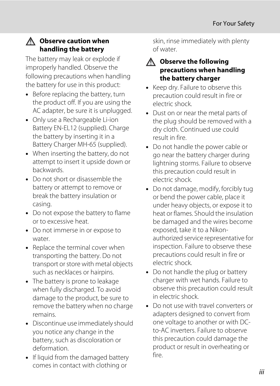 Nikon S710 User Manual | Page 5 / 172