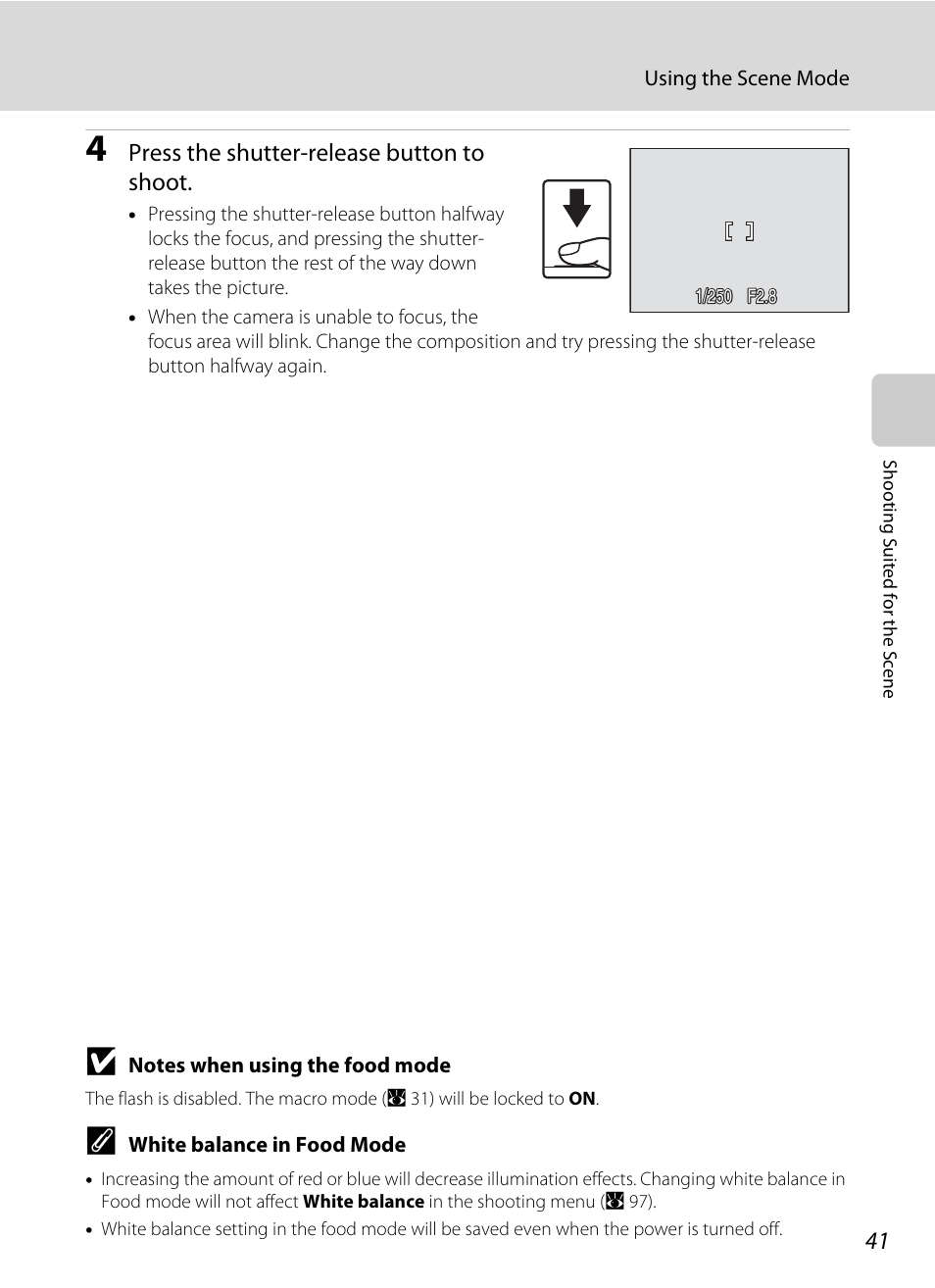 Press the shutter-release button to shoot | Nikon S710 User Manual | Page 53 / 172
