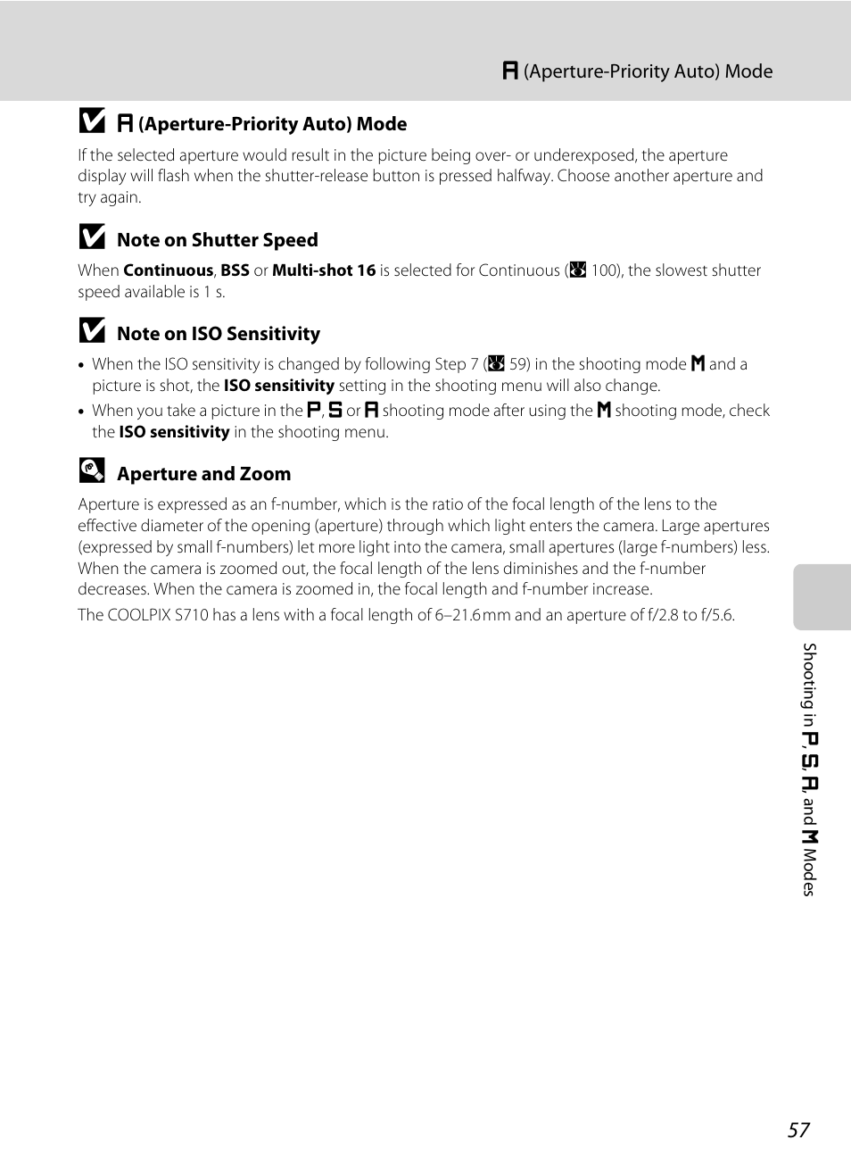 Nikon S710 User Manual | Page 69 / 172