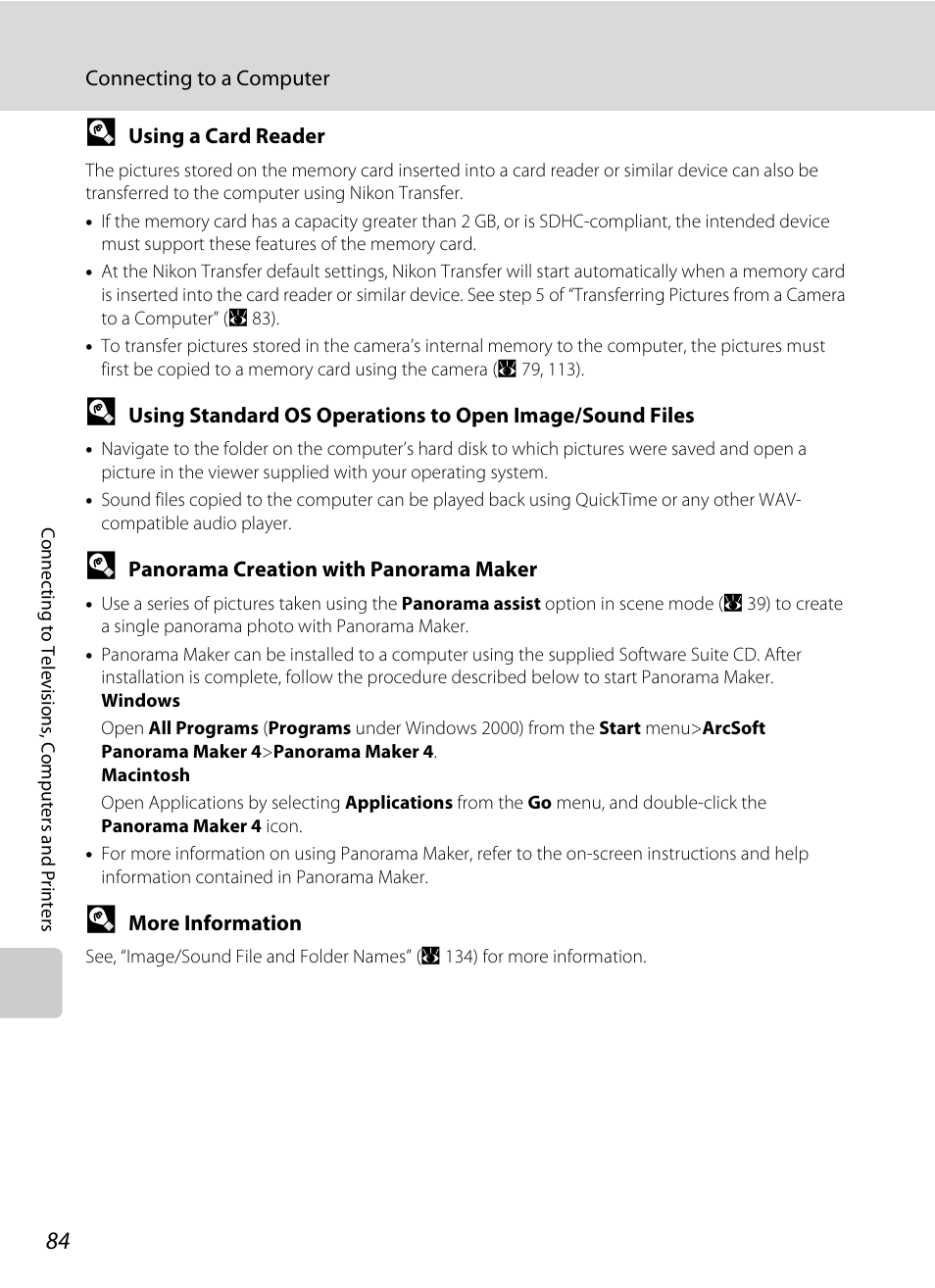 A 84) | Nikon S710 User Manual | Page 96 / 172