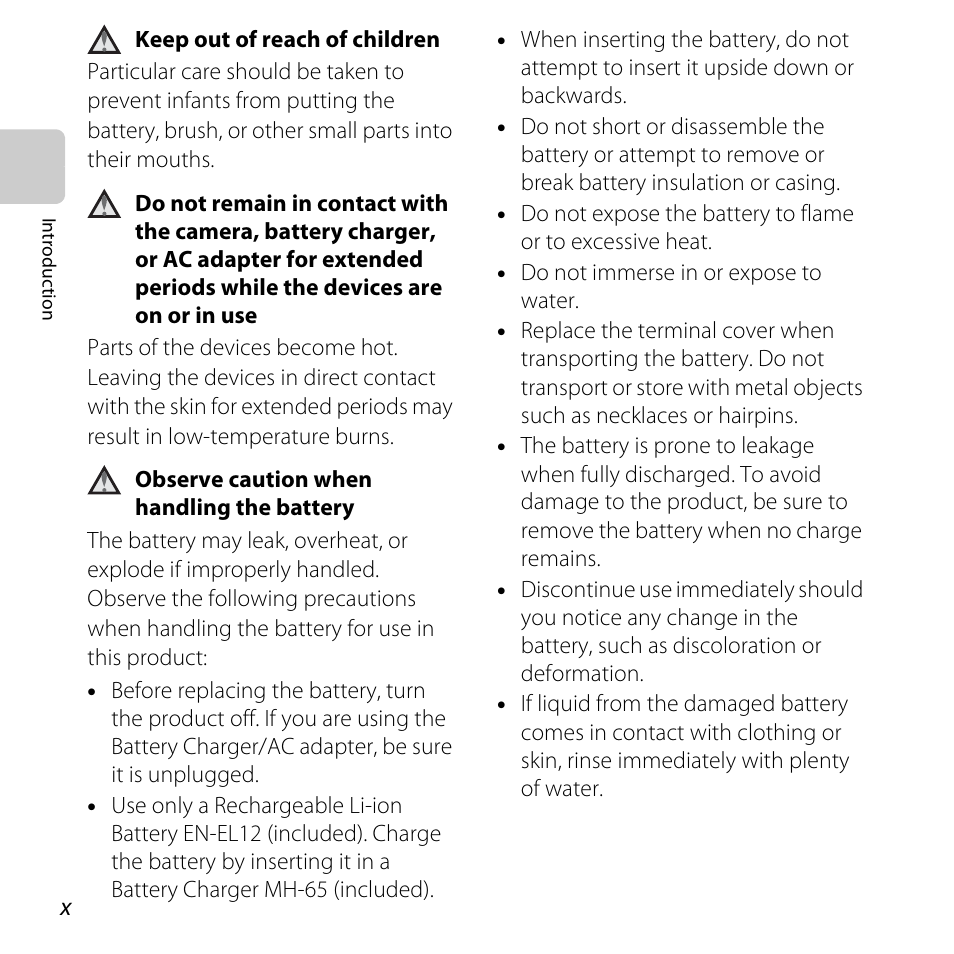 Nikon S31 User Manual | Page 12 / 208