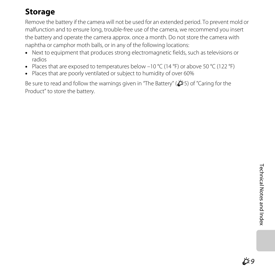 Storage | Nikon S31 User Manual | Page 187 / 208