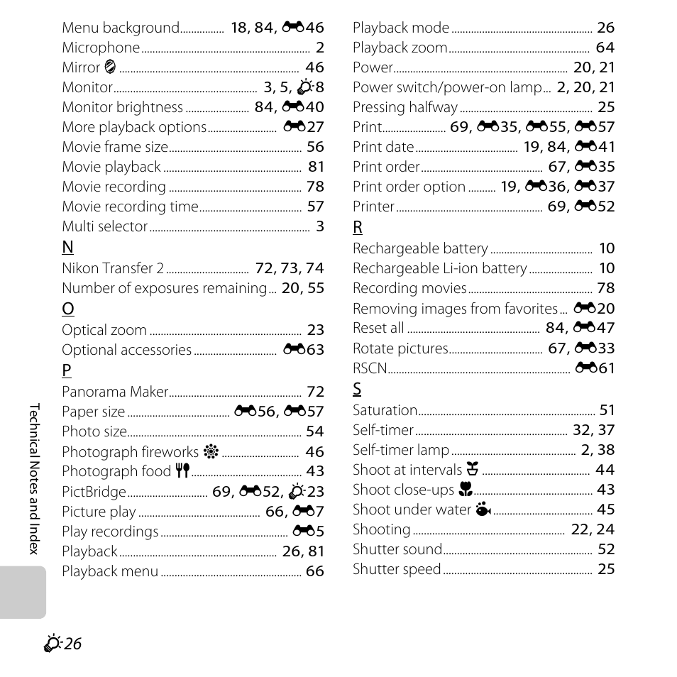 Nikon S31 User Manual | Page 204 / 208