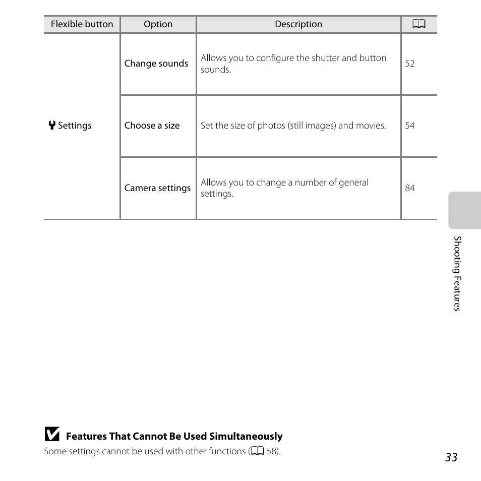 Nikon S31 User Manual | Page 59 / 208