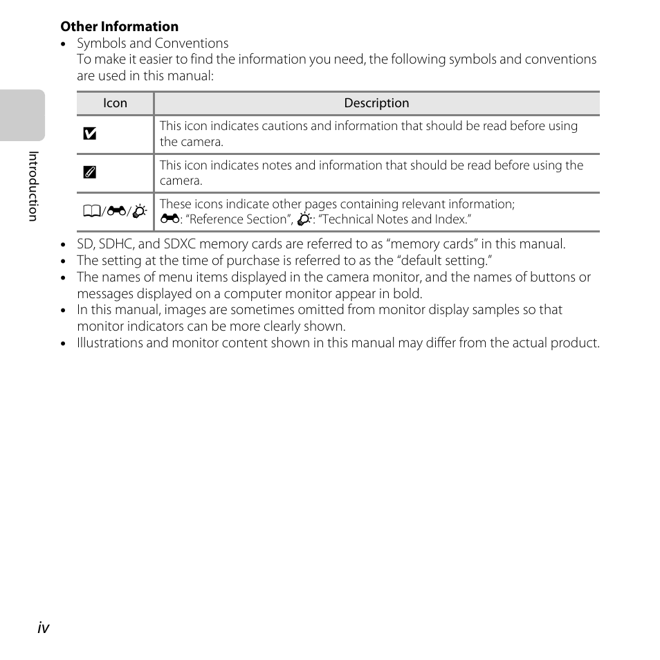 Nikon S31 User Manual | Page 6 / 208