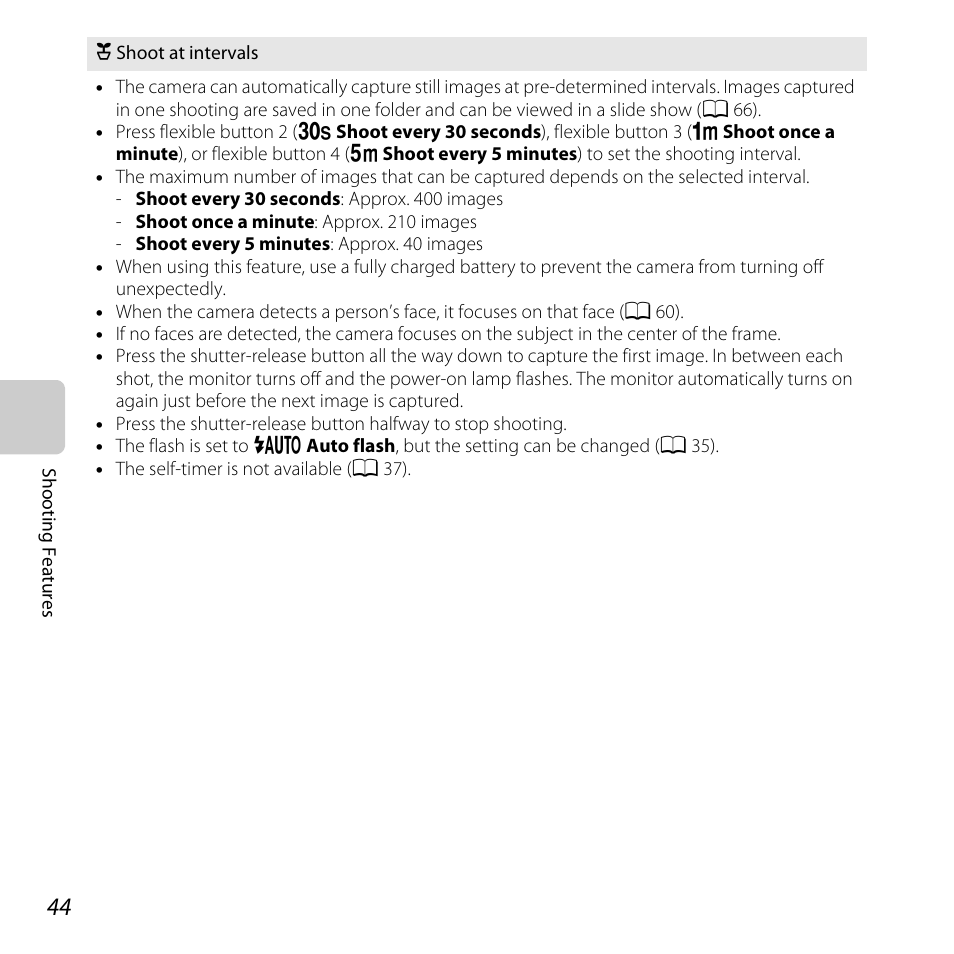A 44) | Nikon S31 User Manual | Page 70 / 208
