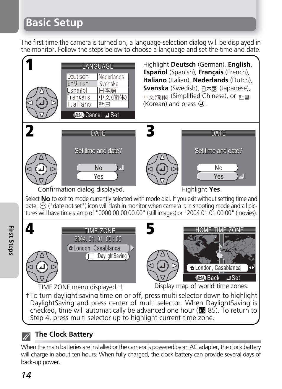 Basic setup | Nikon 2200 - 3200 User Manual | Page 24 / 120