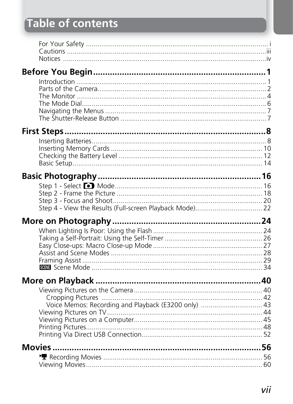 Nikon 2200 - 3200 User Manual | Page 9 / 120