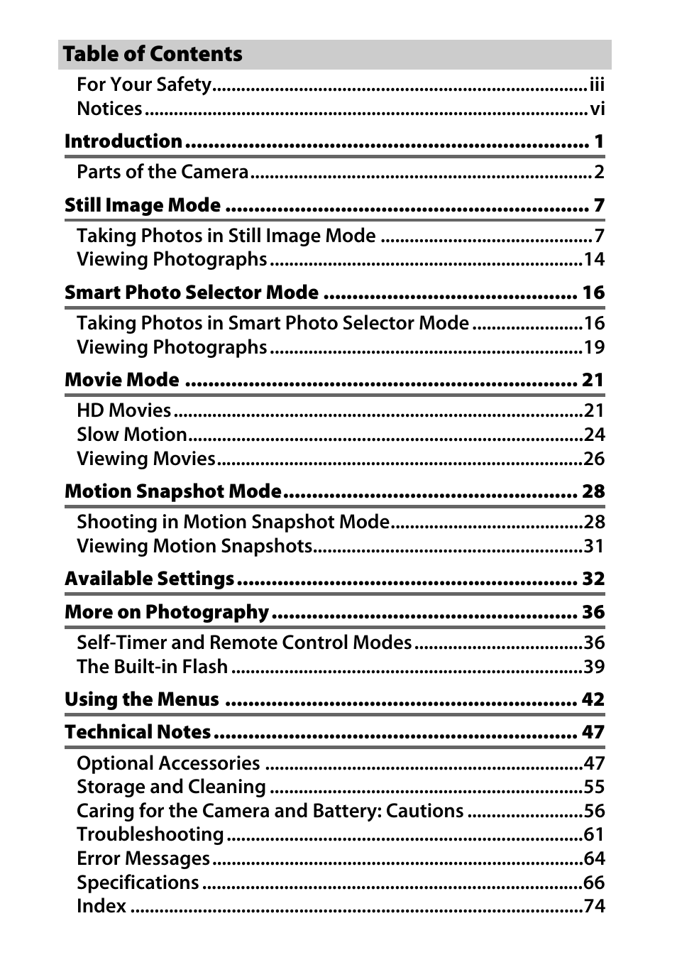 Nikon J1 User Manual | Page 2 / 88