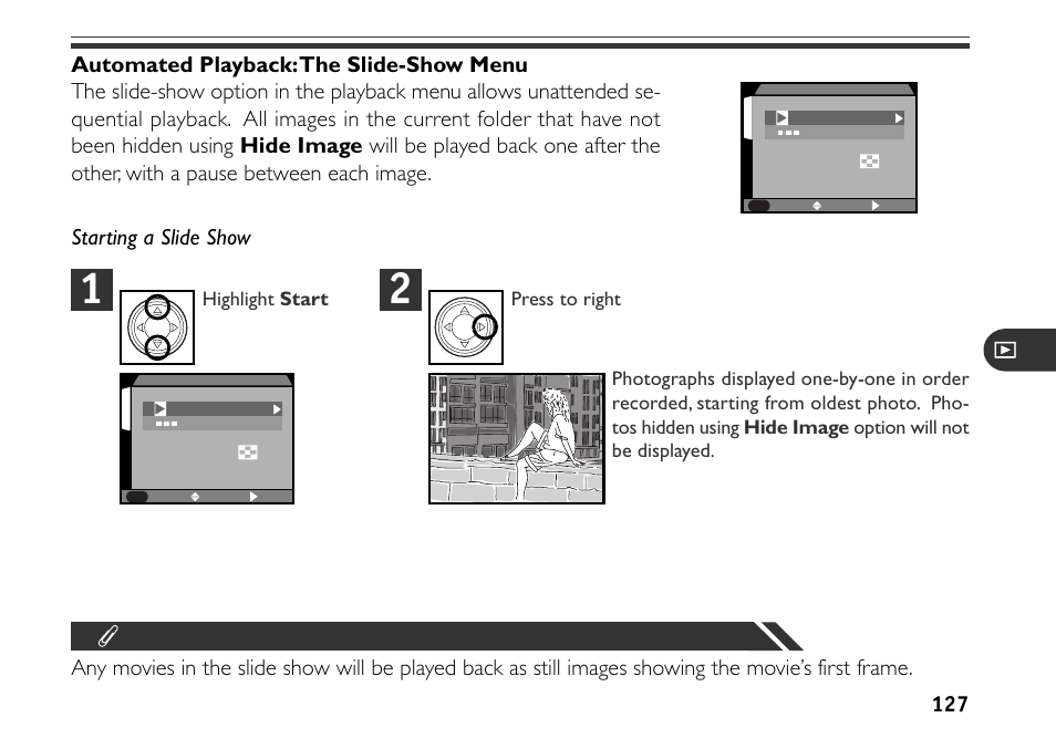 127 automated playback: the slide-show menu | Nikon 880 User Manual | Page 132 / 193