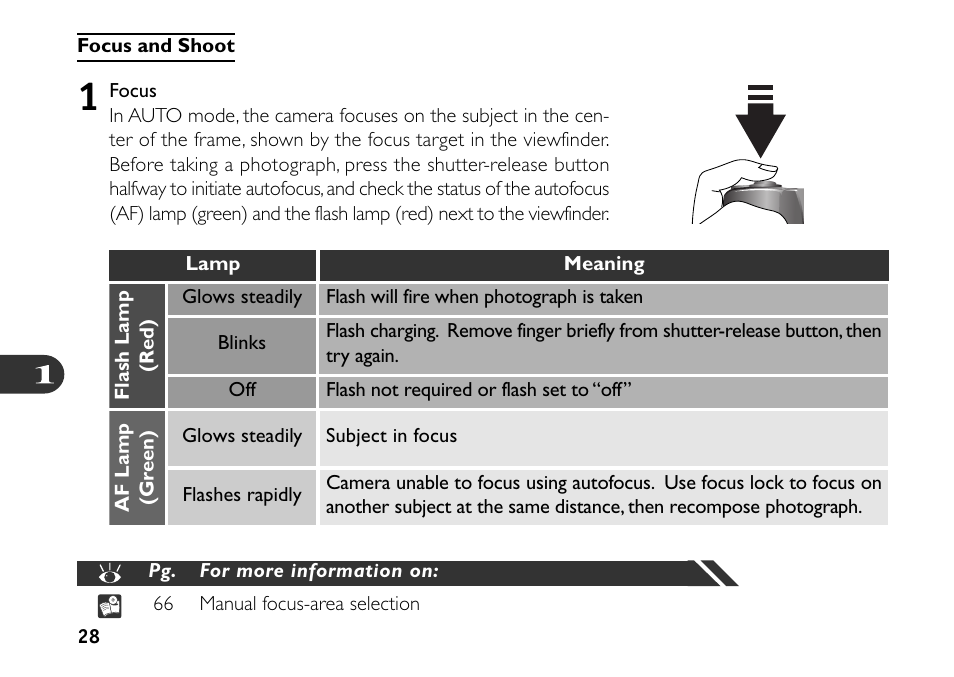 Focus and shoot | Nikon 880 User Manual | Page 33 / 193