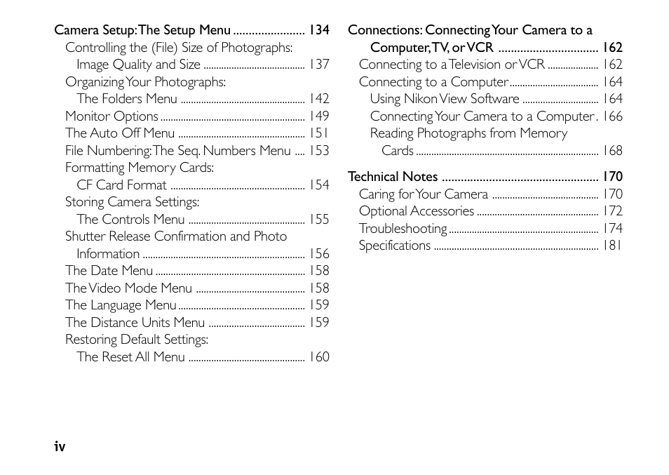 Nikon 880 User Manual | Page 5 / 193