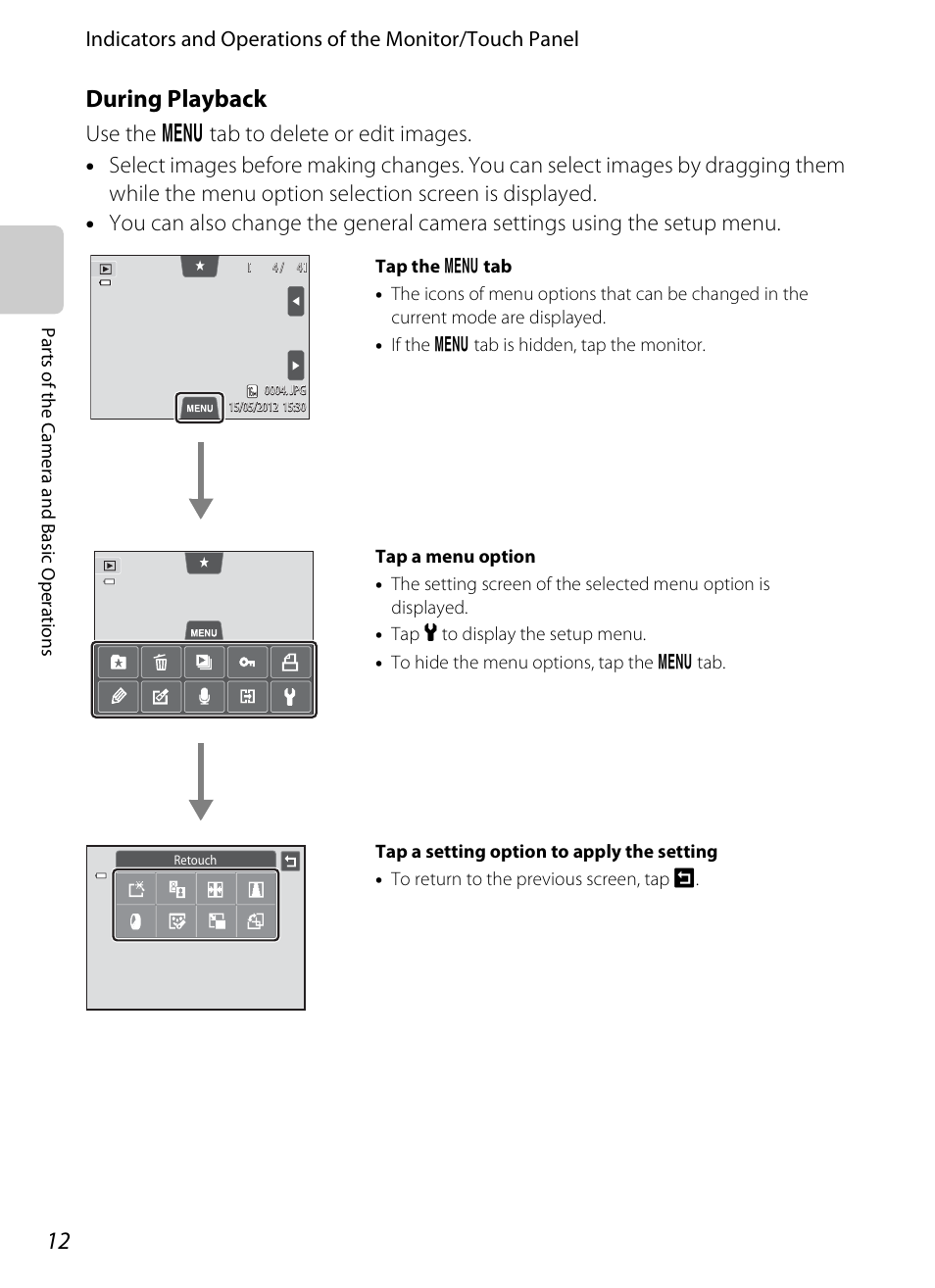 During playback | Nikon S4300 User Manual | Page 30 / 224