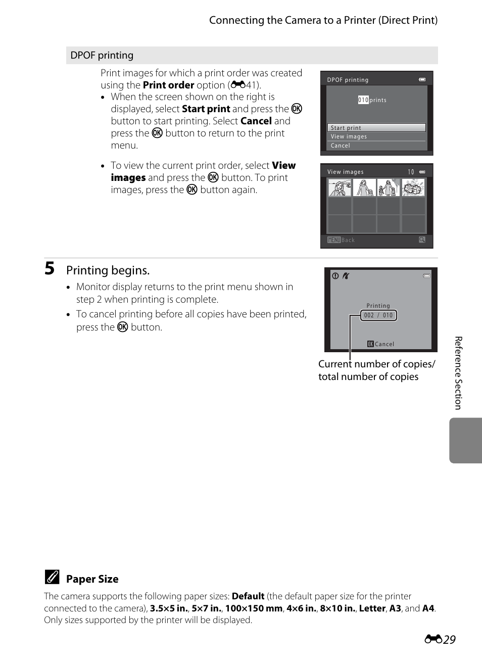 Printing begins | Nikon S6200 User Manual | Page 135 / 212