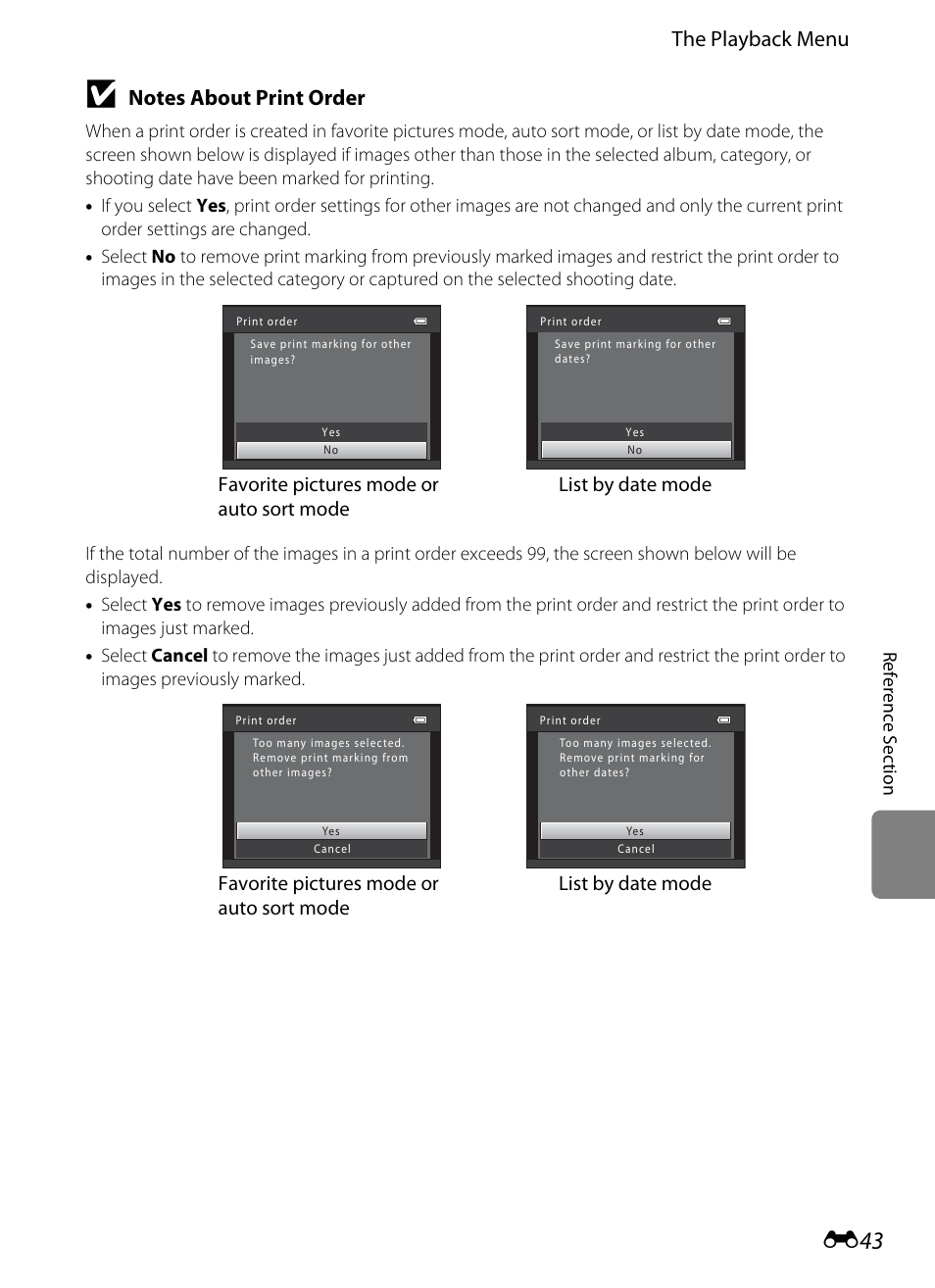The playback menu | Nikon S6200 User Manual | Page 149 / 212