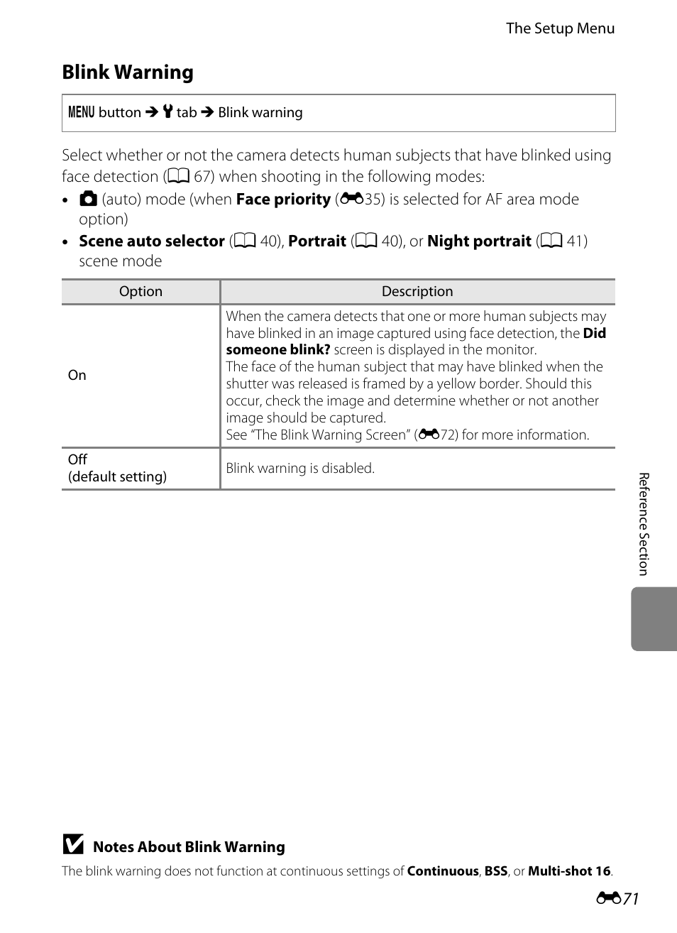 Blink warning | Nikon S6200 User Manual | Page 177 / 212