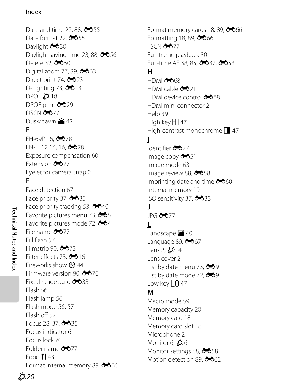 Nikon S6200 User Manual | Page 208 / 212