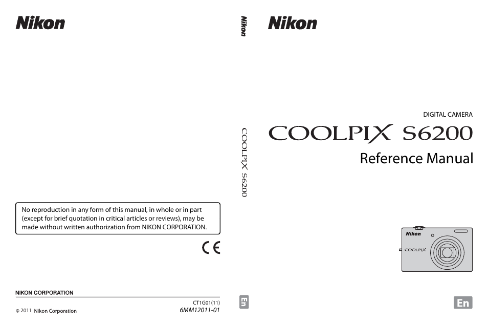 Reference manual | Nikon S6200 User Manual | Page 212 / 212