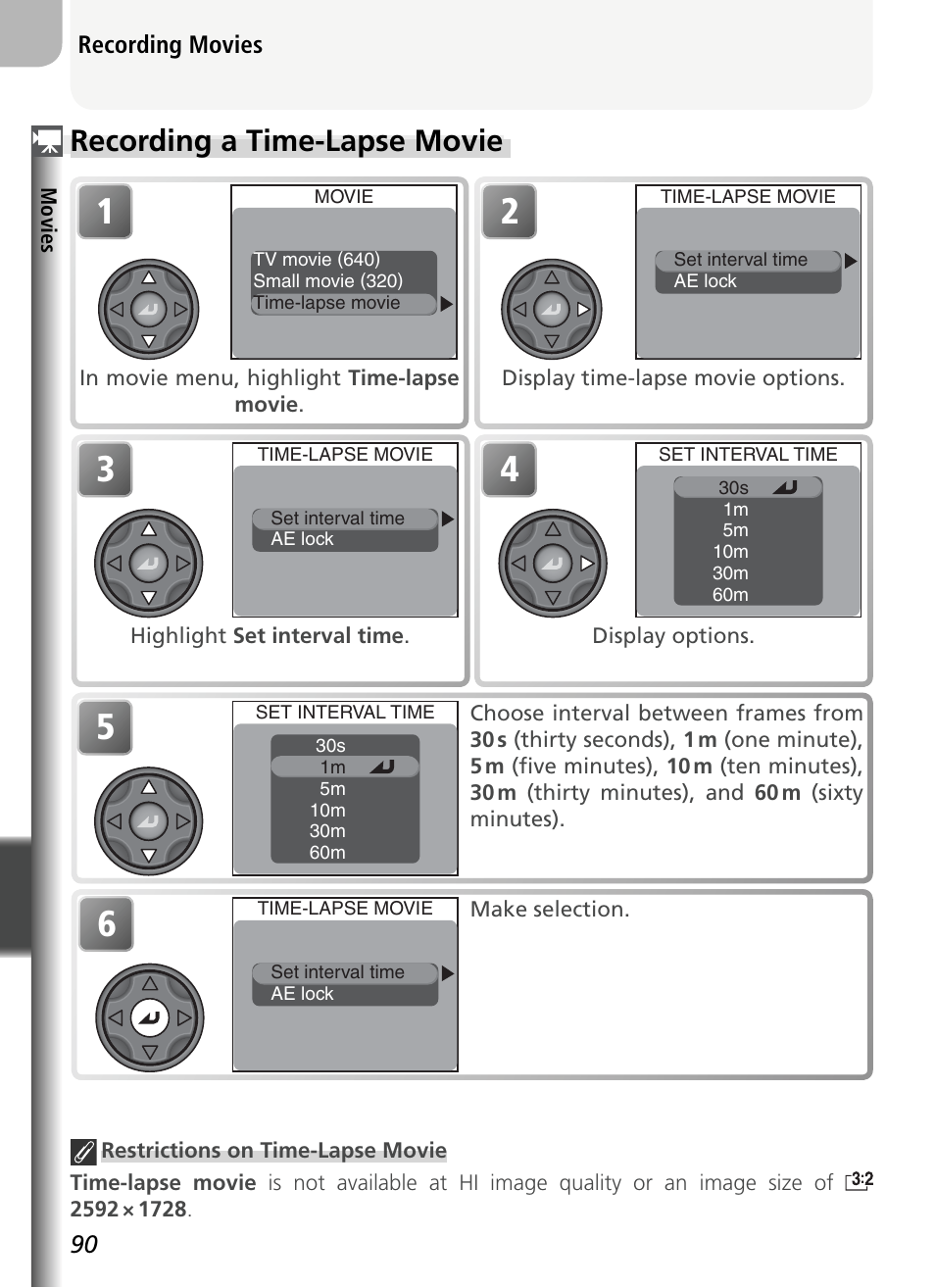 Recording a time-lapse movie | Nikon 5400 User Manual | Page 102 / 173
