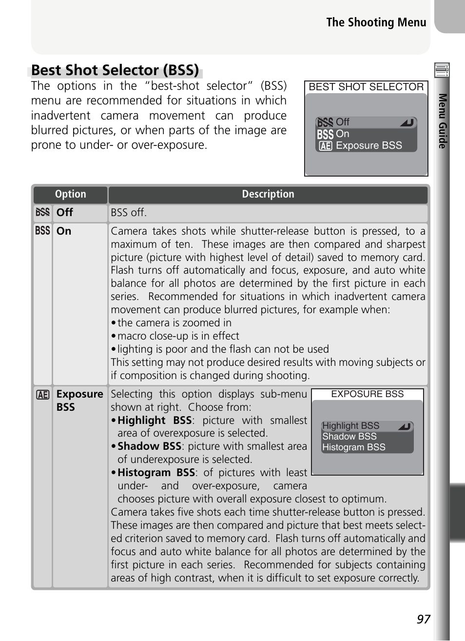 Best shot selector (bss) | Nikon 5400 User Manual | Page 109 / 173