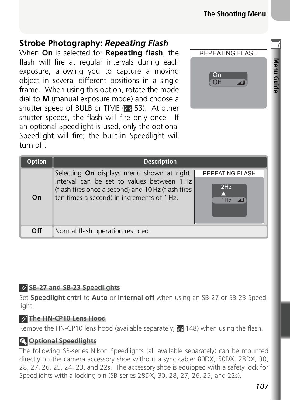 Strobe photography: repeating flash | Nikon 5400 User Manual | Page 119 / 173