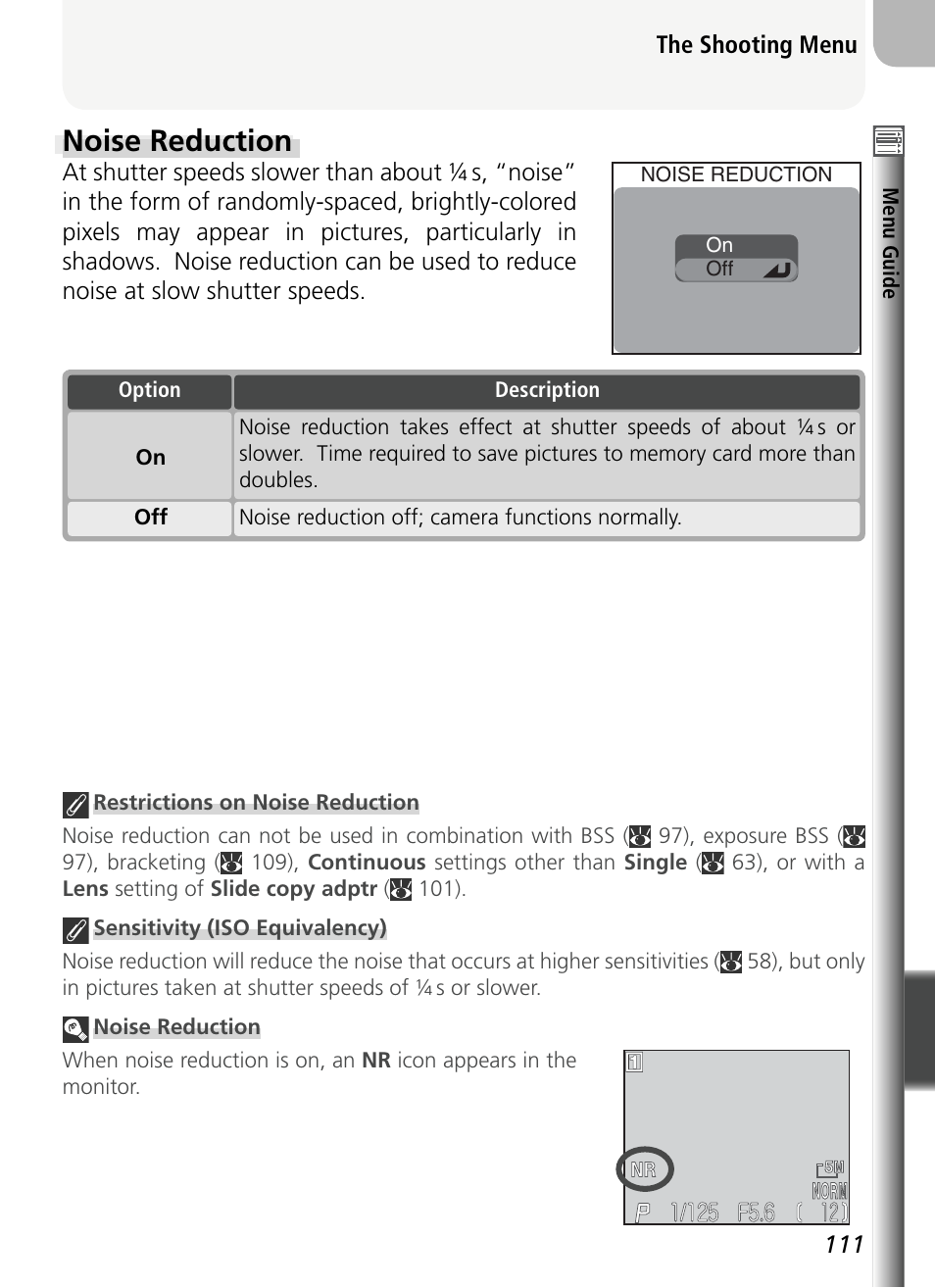 Noise reduction | Nikon 5400 User Manual | Page 123 / 173