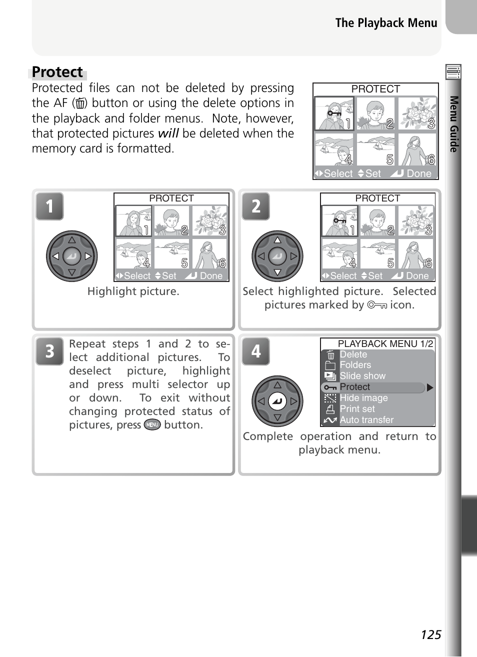 Protect | Nikon 5400 User Manual | Page 137 / 173