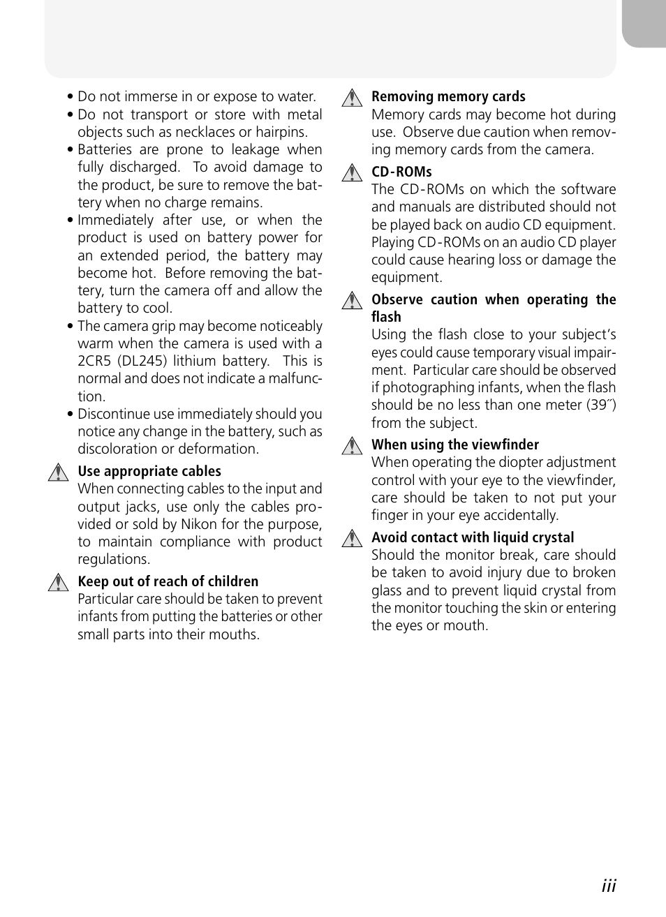 Nikon 5400 User Manual | Page 5 / 173