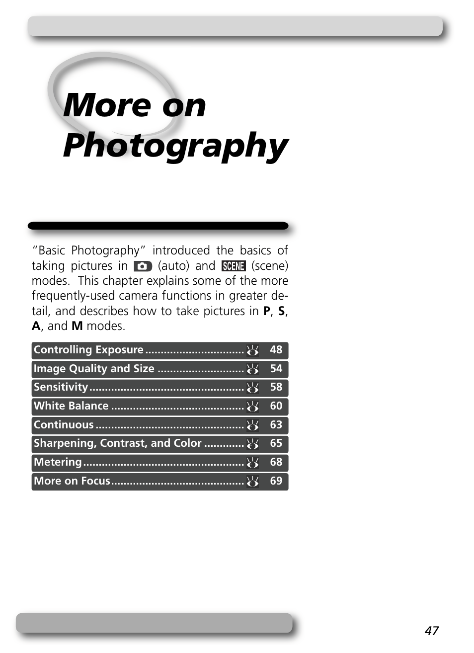 More on photography | Nikon 5400 User Manual | Page 59 / 173