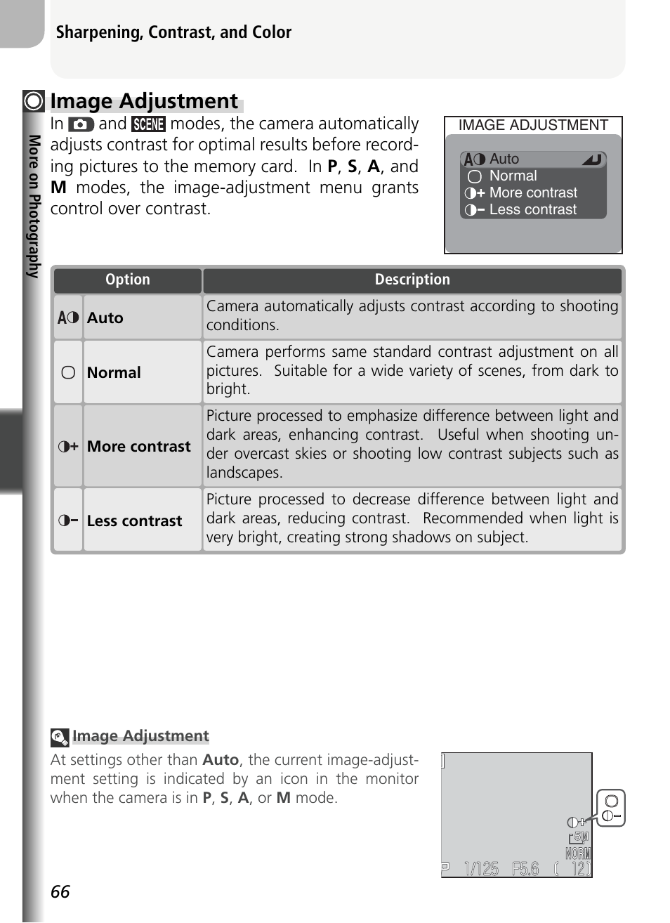 Image adjustment | Nikon 5400 User Manual | Page 78 / 173